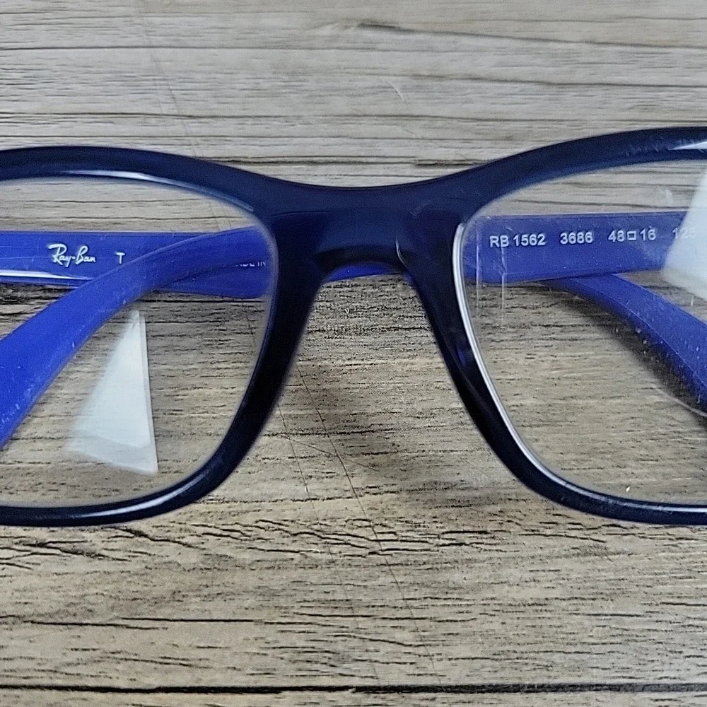 RAY BAN RB1562 3686 KIDS 48-16-125 BLUE EYEGLASSES FRAME PLASTIC‎